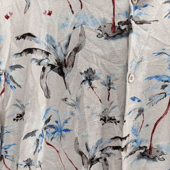 Tommy Bahama Island Zone Kehoe Beach 100% Silk Shirt Size XXL Textured Camp Fun - Picture 2 of 7